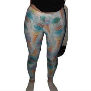 Ice cream, lips and funky leggings